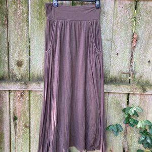 Garnet Hill Favorite Maxi Small Brown Skirt